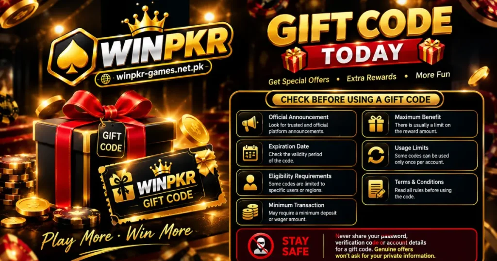 winpkr giftcode